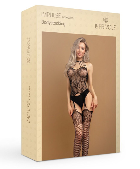 Боди-комбинезон с имитацией чулок и открытыми бедрами Боди-комбинезон с имитацией чулок и открытыми бедрами