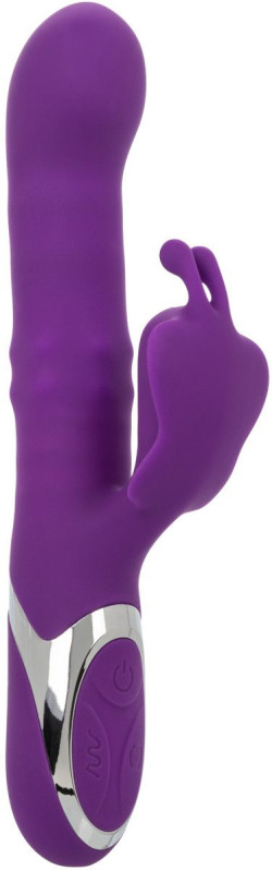 Фиолетовый вибратор-кролик Enchanted Flutter с массажем бусин и пенетрацией Фиолетовый вибратор-кролик Enchanted Flutter с массажем бусин и пенетрацией
