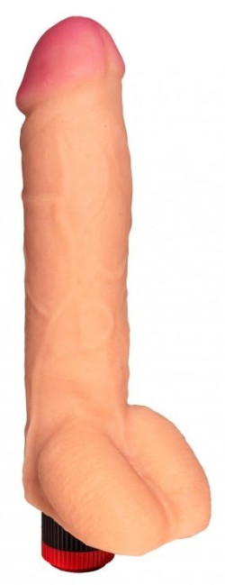 Телесный реалистичный вибратор №75 - 23,5 см. Телесный реалистичный вибратор №75 - 23,5 см.