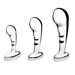 Набор из 3 стальных стимуляторов простаты Stainless Steel P-spot Training Set Набор из 3 стальных стимуляторов простаты Stainless Steel P-spot Training Set