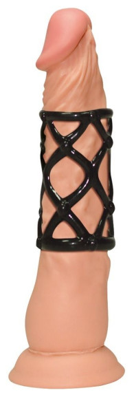 Чёрная насадка-сетка на пенис Orgasmus Wunder Чёрная насадка-сетка на пенис Orgasmus Wunder