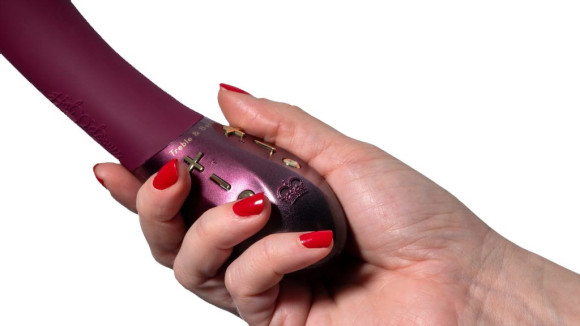 Фиолетовый вибратор Kurve с двумя моторами - 19,4 см. Фиолетовый вибратор Kurve с двумя моторами - 19,4 см.