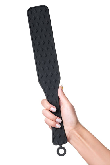 Черная силиконовая шлепалка - 37,5 см. Черная силиконовая шлепалка - 37,5 см.