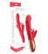 Красный вибратор-кролик с функцией фингеринга - 25,5 см. Красный вибратор-кролик с функцией фингеринга - 25,5 см.
