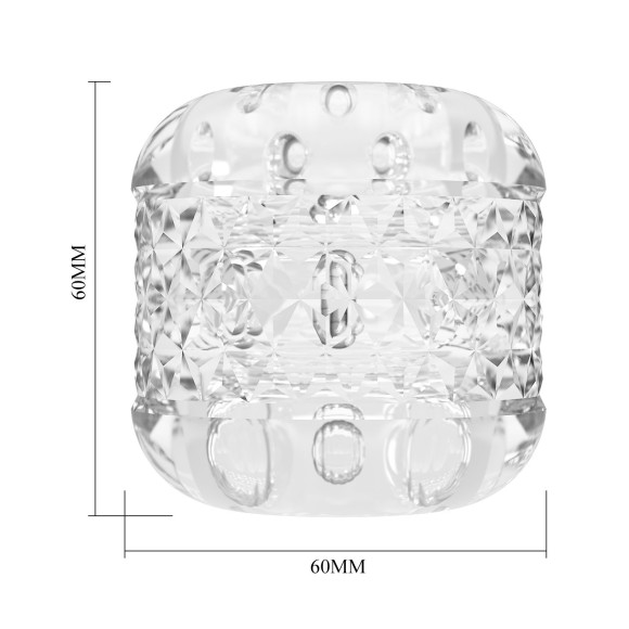 Прозрачный сквозной мастурбатор Crystle Прозрачный сквозной мастурбатор Crystle