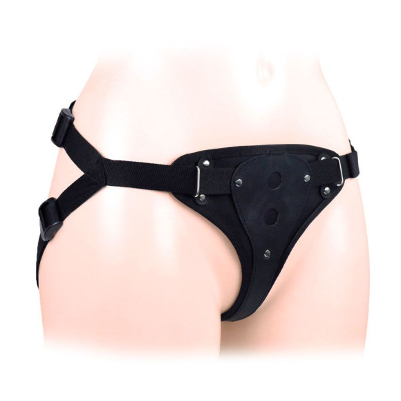 Черный пояс-трусики в комплекте с коннектором и насадкой Черный пояс-трусики в комплекте с коннектором и насадкой