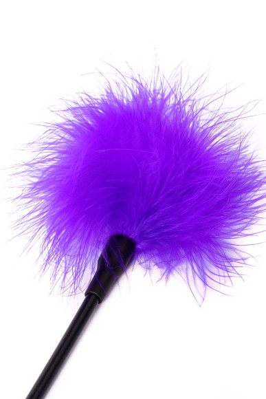 Щекоталка с фиолетовым пушком на кончике - 41,5 см. Щекоталка с фиолетовым пушком на кончике - 41,5 см.