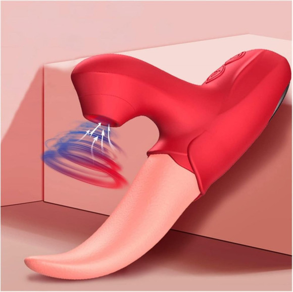 Оригинальный вибратор-язык с вакуумной стимуляцией клитора - 18 см. Оригинальный вибратор-язык с вакуумной стимуляцией клитора - 18 см.