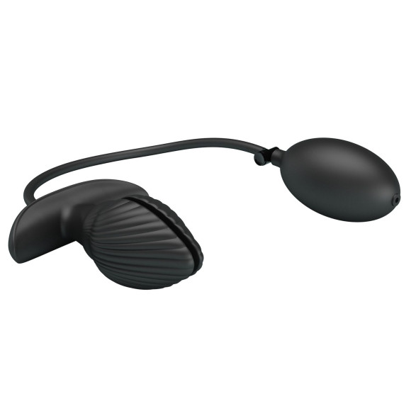 Черный анальный эспандер с вибрацией Manson - 9,6 см. Черный анальный эспандер с вибрацией Manson - 9,6 см.