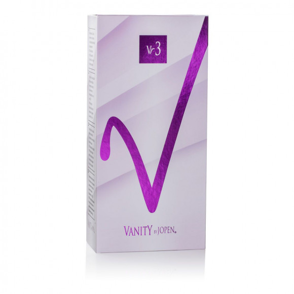 Перезаряжаемый фиолетовый вибромассажер Vr3 - 16,5 см.