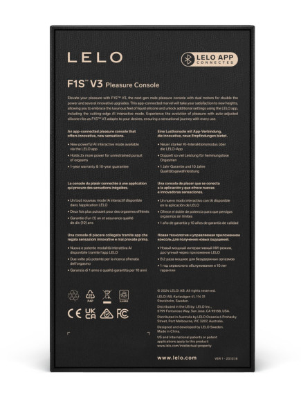 Мастурбатор с ИИ и управлением через приложение Lelo F1S V3 Мастурбатор с ИИ и управлением через приложение Lelo F1S V3