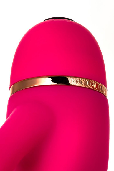 Розовый вибромассажёр с небольшим клиторальным отростком - 15 см. Розовый вибромассажёр с небольшим клиторальным отростком - 15 см.