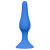 Синяя анальная пробка Slim Anal Plug XL - 15,5 см.