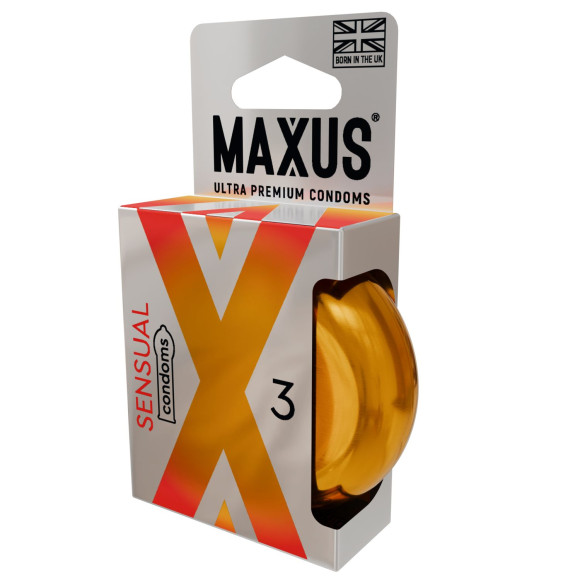 Презервативы анатомической формы Maxus Sensual - 3 шт. Презервативы анатомической формы Maxus Sensual - 3 шт.