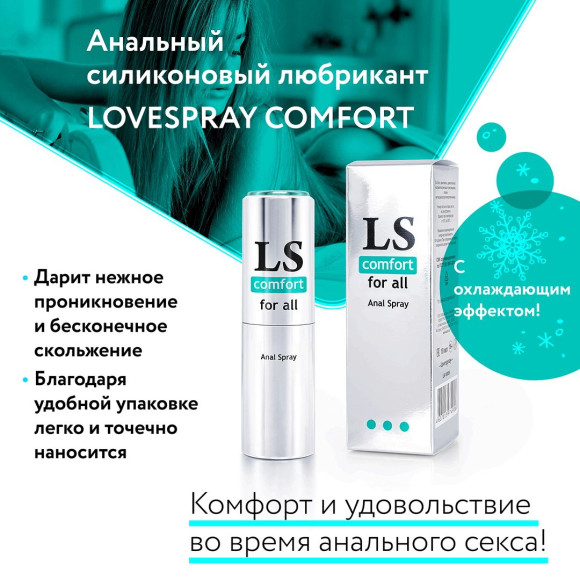 Анальный спрей-лубрикант Lovespray Comfort - 18 мл. Анальный спрей-лубрикант Lovespray Comfort - 18 мл.