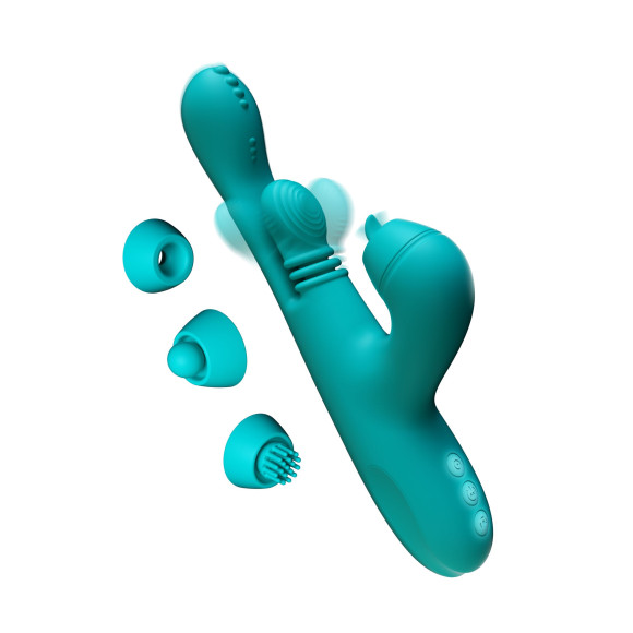 Зеленый инновационный вибратор-кролик Sensa Sway с технологией массажа на 360 градусов - 25 см. Зеленый инновационный вибратор-кролик Sensa Sway с технологией массажа на 360 градусов - 25 см.