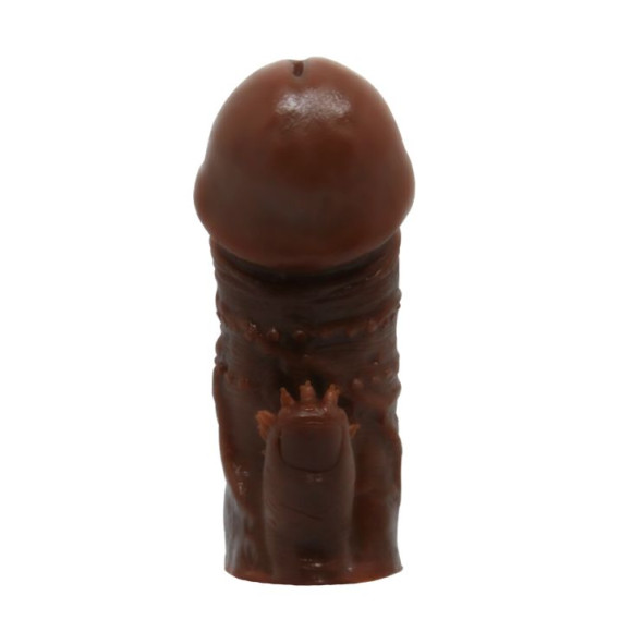 Коричневая насадка на пенис - 11,5 см. Коричневая насадка на пенис - 11,5 см.