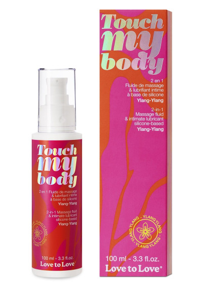 Силиконовый лубрикант 2-в-1 Touch My Body с ароматом иланг-иланга - 100 мл. Силиконовый лубрикант 2-в-1 Touch My Body с ароматом иланг-иланга - 100 мл.