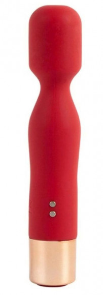 Красный вибратор с 7 режимами вибрации - 14,4 см.