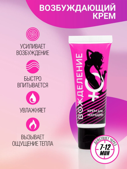 Возбуждающий крем «Вожделение» для женщин - 15 гр. Возбуждающий крем «Вожделение» для женщин - 15 гр.
