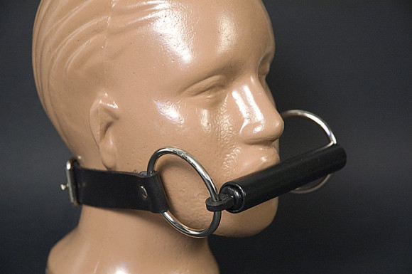 Кляп-трензель  Щадящий  на кожаных ремешках