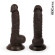 Коричневый реалистичный фаллоимитатор на присоске - 19,5 см. Коричневый реалистичный фаллоимитатор на присоске - 19,5 см.