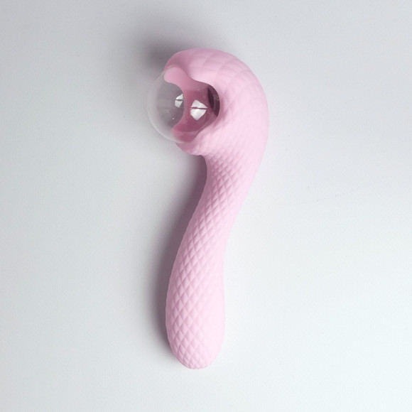 Розовый вибромассажёр с деликатными токами Розовый вибромассажёр с деликатными токами