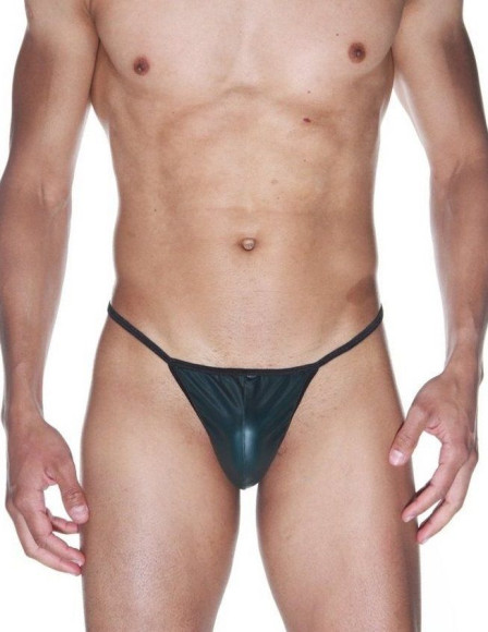 Мужские трусы-стринги изумрудного цвета Мужские трусы-стринги изумрудного цвета