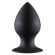 Чёрная анальная пробка Thick Anal Plug Medium - 9,5 см.