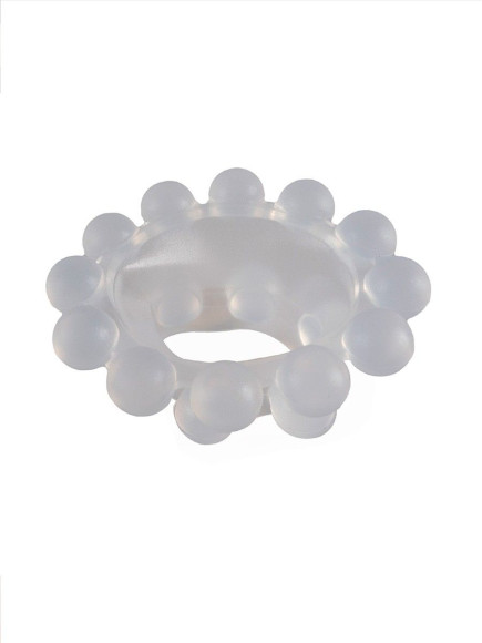 Эластичное эрекционное кольцо с двумя рядами шариков Эластичное эрекционное кольцо с двумя рядами шариков