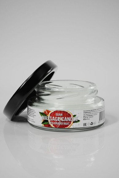 Массажная свеча «Красный грейпфрут» - 50 мл. Массажная свеча «Красный грейпфрут» - 50 мл.