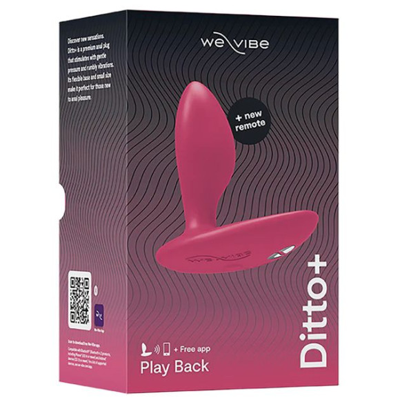 Розовая анальная вибровтулка We-Vibe Ditto+ Розовая анальная вибровтулка We-Vibe Ditto+