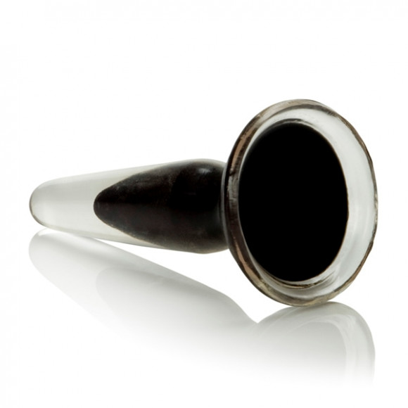 Черная анальная пробка Crystal Cote Probes