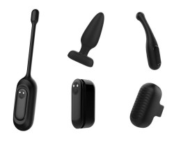 Черный вибронабор из 5 предметов Черный вибронабор из 5 предметов