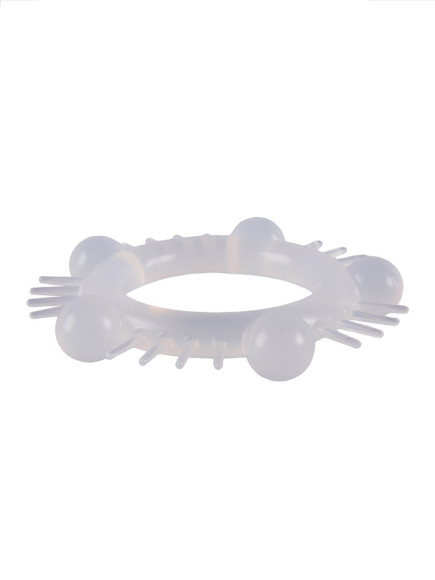 Эластичное эрекционное кольцо с шишечками и шипами Эластичное эрекционное кольцо с шишечками и шипами