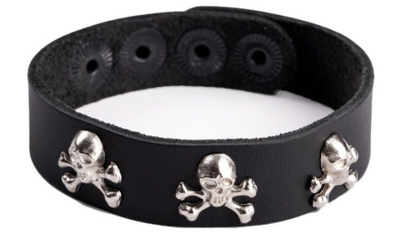 Кожаный браслет Веселый Роджер Кожаный браслет Веселый Роджер