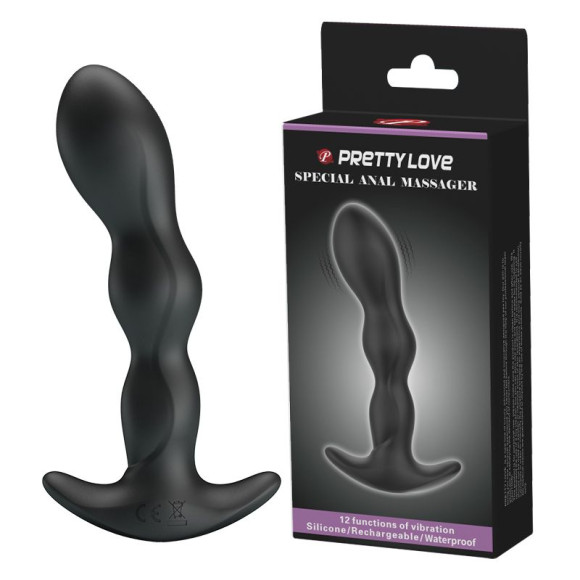 Черный анальный стимулятор простаты с вибрацией Special Anal Massager - 14,5 см. Черный анальный стимулятор простаты с вибрацией Special Anal Massager - 14,5 см.