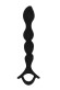 Черный силиконовый анальный стимулятор с ограничителем - 16 см. Черный силиконовый анальный стимулятор с ограничителем - 16 см.