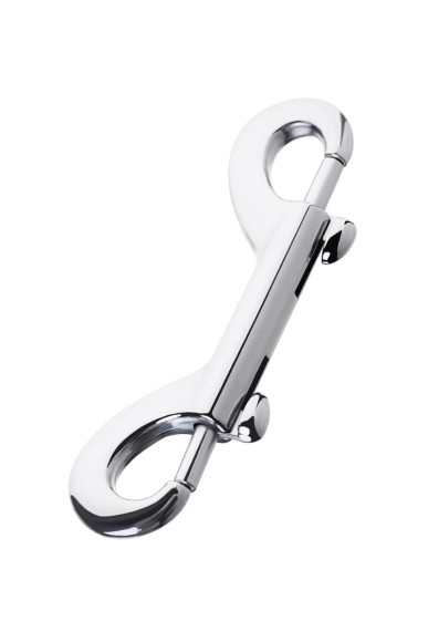 Серебристый двухсторонний карабин TOYFA Metal Серебристый двухсторонний карабин TOYFA Metal
