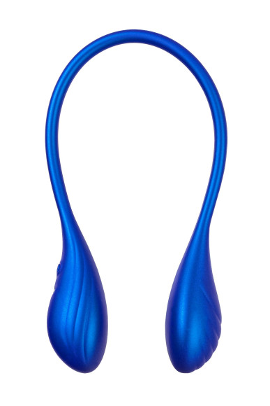 Синий двусторонний вибратор Agamien с управлением через приложение - 46 см. Синий двусторонний вибратор Agamien с управлением через приложение - 46 см.