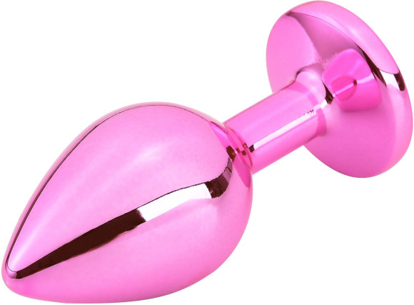 Розовая алюминиевая анальная пробка - 10 см. Розовая алюминиевая анальная пробка - 10 см.