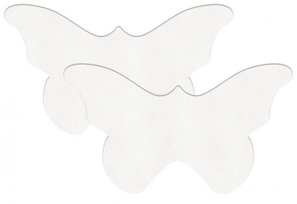 Белые пестисы в форме бабочек