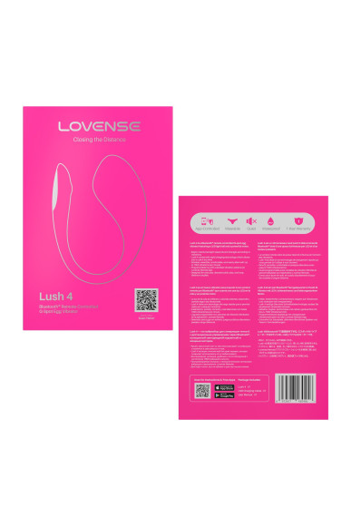 Розовое виброяйцо Lovense Lush 4 Розовое виброяйцо Lovense Lush 4