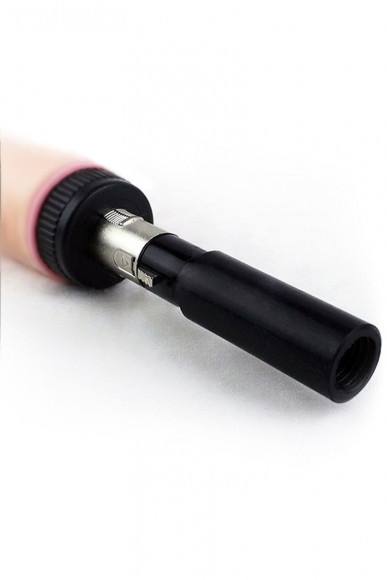 Черный переходник для секс-машины Machine Gun Черный переходник для секс-машины Machine Gun