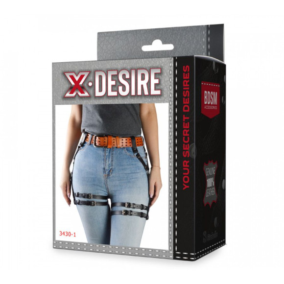 Черные гартеры Афина под ремень Черные гартеры Афина под ремень