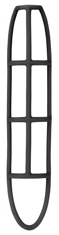 Чёрная насадка-сетка на пенис 