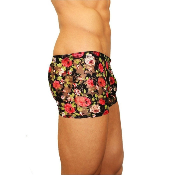 Мужские трусы-боксеры из сетки с яркими розами Rose Boxer Мужские трусы-боксеры из сетки с яркими розами Rose Boxer