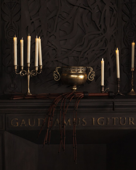 Коричневый флоггер Scandal из натуральной кожи - 78 см. Коричневый флоггер Scandal из натуральной кожи - 78 см.