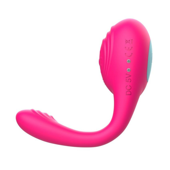 Розовое виброкольцо с пультом ДУ Розовое виброкольцо с пультом ДУ