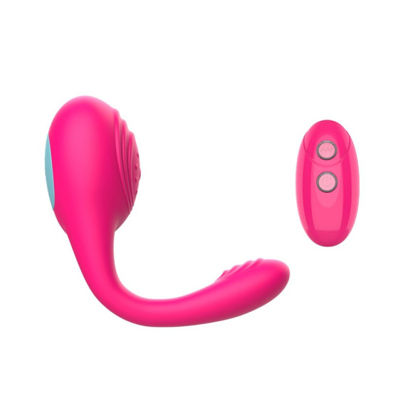 Розовое виброкольцо с пультом ДУ Розовое виброкольцо с пультом ДУ